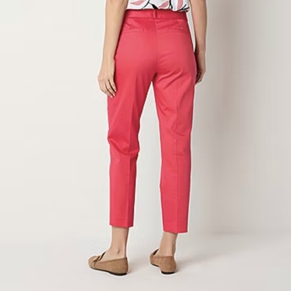 Liz Claiborne Emma Womens Mid Rise Slim Pant - Picture 2 of 7